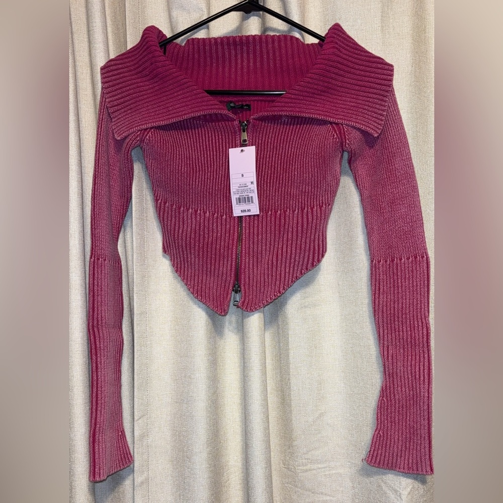 Wild Fable Vibrant Pink Knit Top